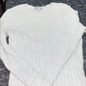 Studio works white sweater